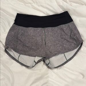 Lululemon Women's Heather Gray Athletic Shorts size 4 tall